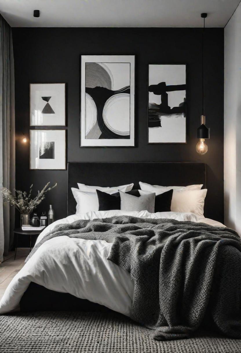 45 Black and White Bedroom Ideas for Timeless Elegance 13 11. Minimalist Bedroom Design-0