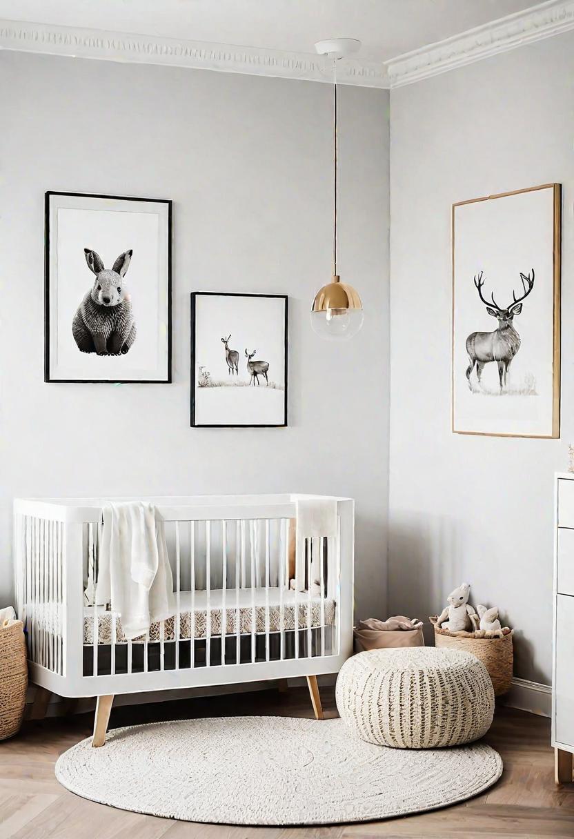 37 Sleek Minimalist Nursery Ideas: Modern, Serene Designs 32 27. Minimalist Nursery Wall Decals-0