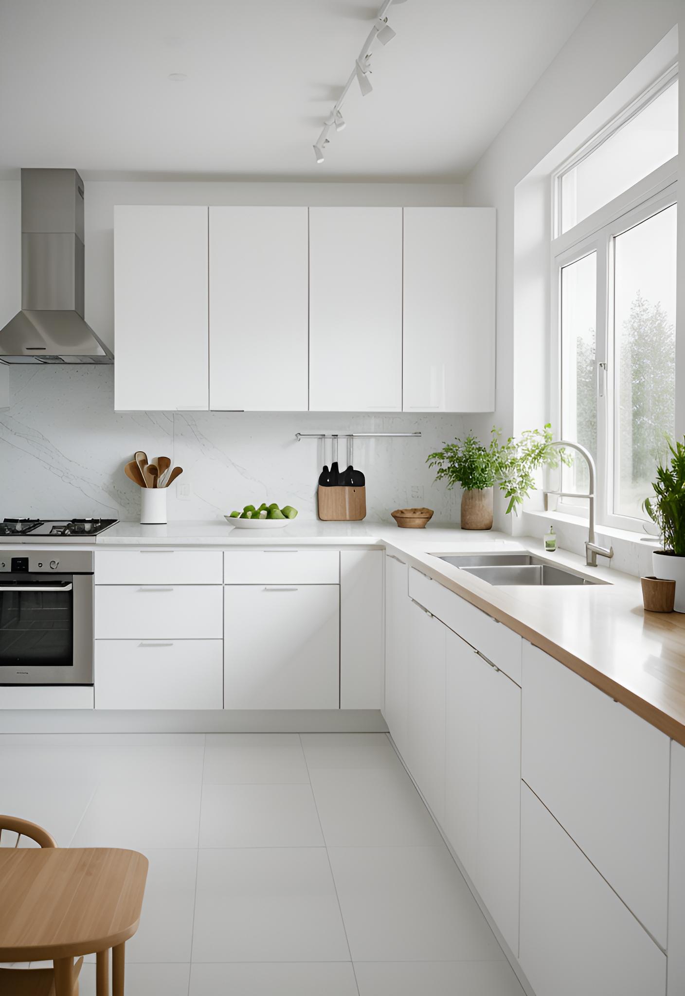 45 Timeless Kitchen Design Ideas for Everlasting Style 13 9. Minimalist Scandinavian Kitchen Design-0