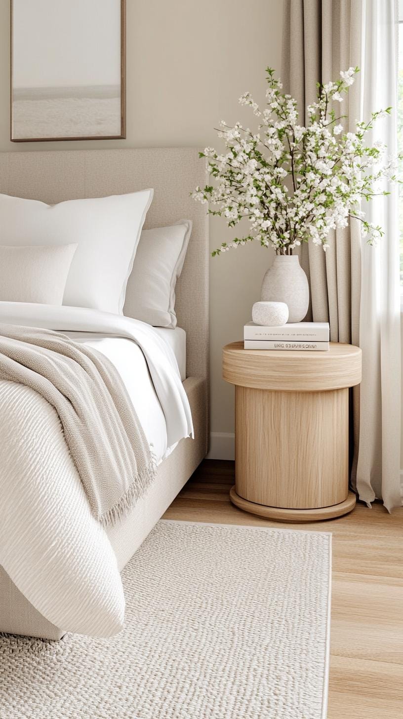 21 modern bedroom ideas for your 2025 makeover 3 1. Minimalist sanctuary with soft neutral colors and linear furniture-0