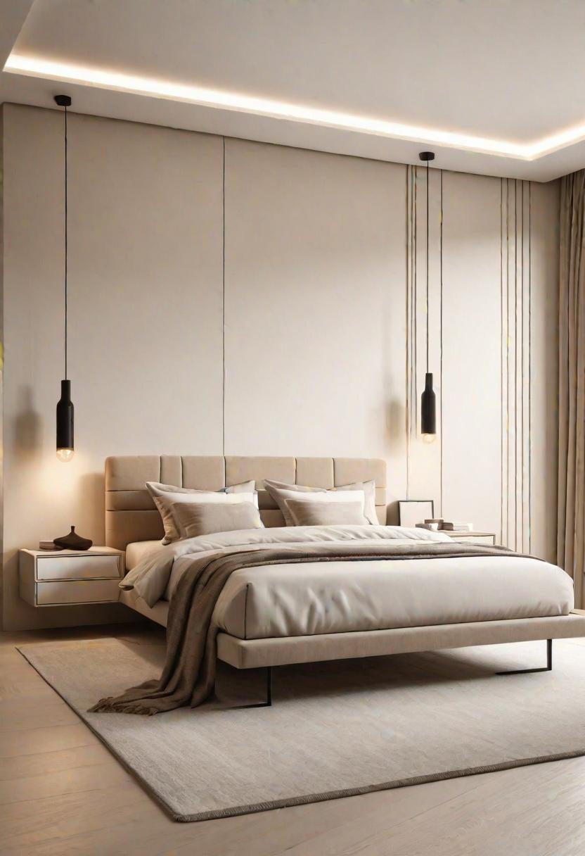 21 modern bedroom ideas for your 2025 makeover 6 1. Minimalist sanctuary with soft neutral colors and linear furniture-3