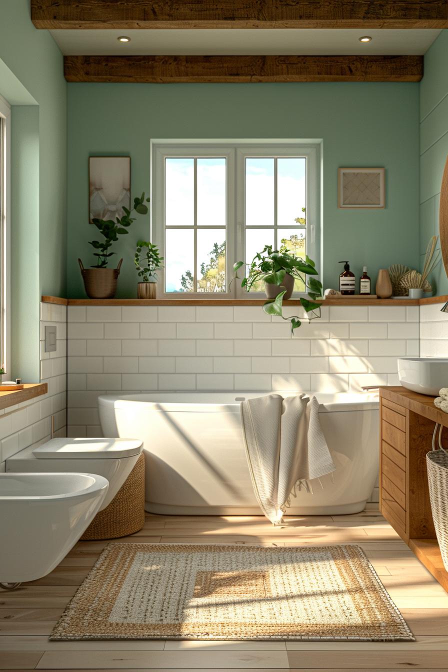 15 trendy bathroom colors for a breathtaking makeover 30 11. Minty fresh bathroom color ideas-0