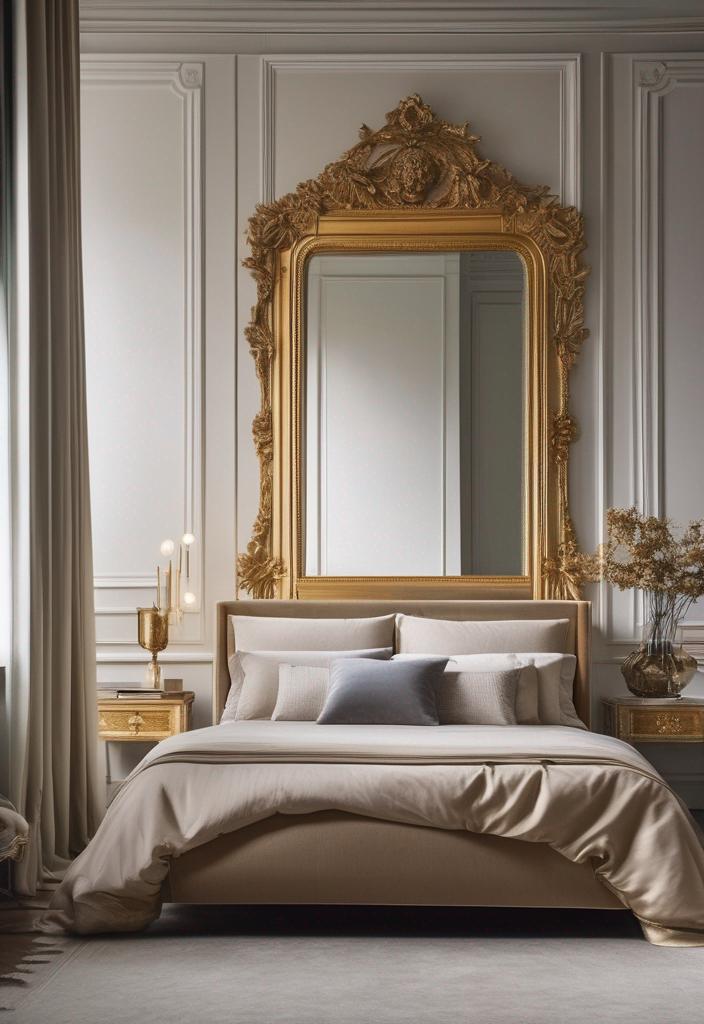 25 enchanting main bedroom decoration ideas for 2024 4 2. Mirror Magic: Create depth