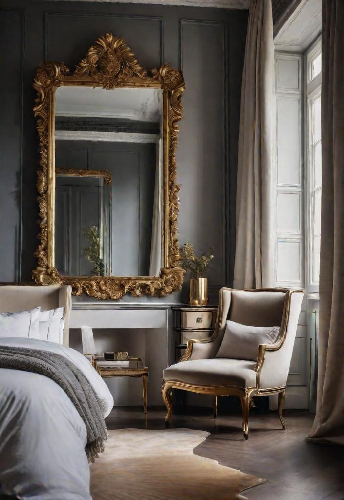 25 enchanting main bedroom decoration ideas for 2024 5 2. Mirror Magic: Create Tiefe-1