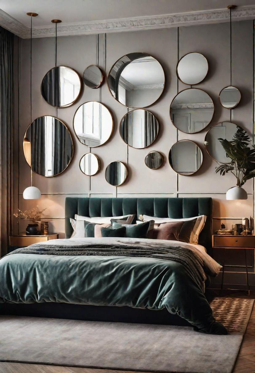 35 Stunning Bedroom Accent Walls for a Cozy Makeover 25 12. Mirrored Wall Décor for Bedrooms-1