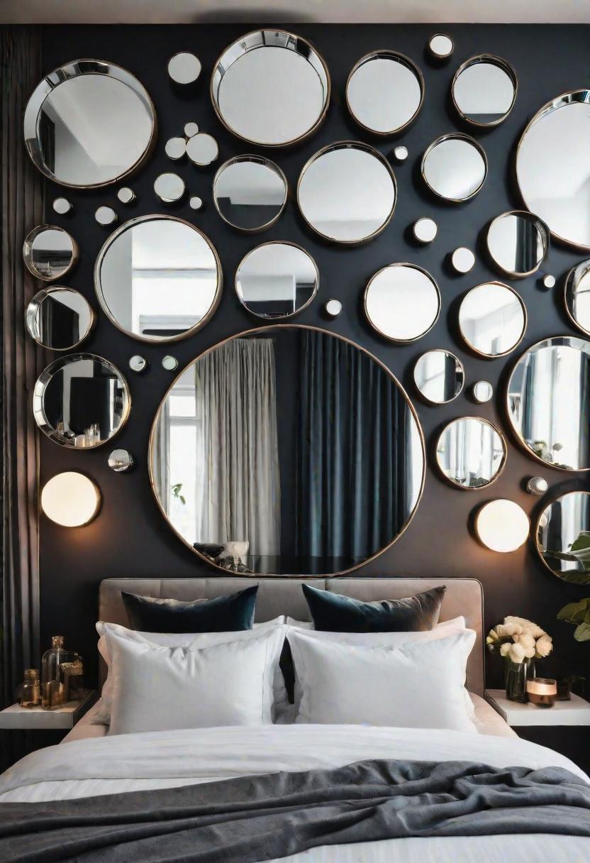 35 Stunning Bedroom Accent Walls for a Cozy Makeover 26 12. Mirrored Wall Décor for Bedrooms-2