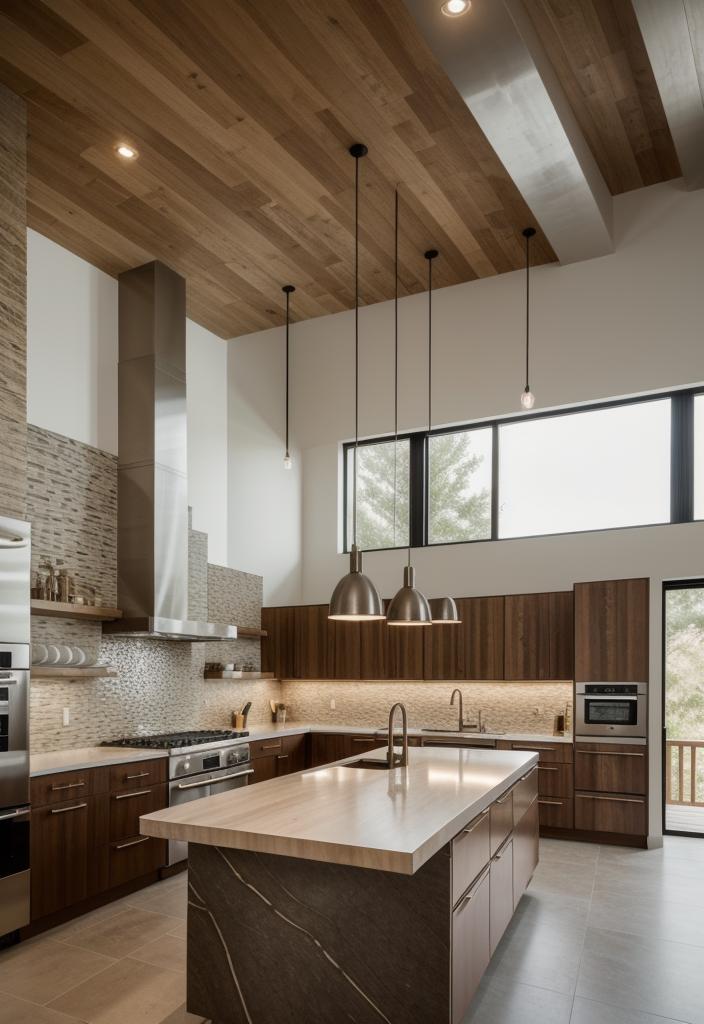 39 Cutting-Edge Modern Kitchen Design Ideas: Contemporary Style 44 34. Mixed Material Countertops Evolution-0