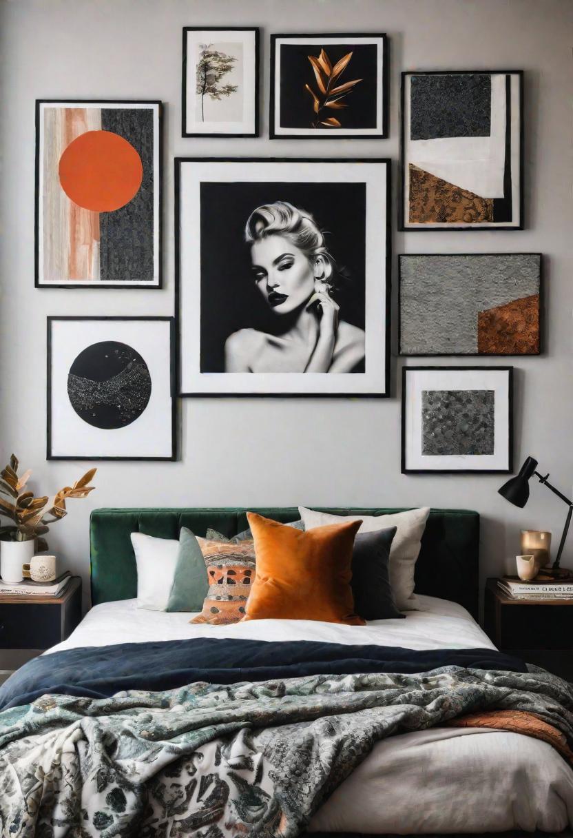 61 Inspiring Bedroom Wall Decor Ideas: Transform Your Space into a Dreamy Retreat 45 43. Mixed Media Wall Collage Ideas-0