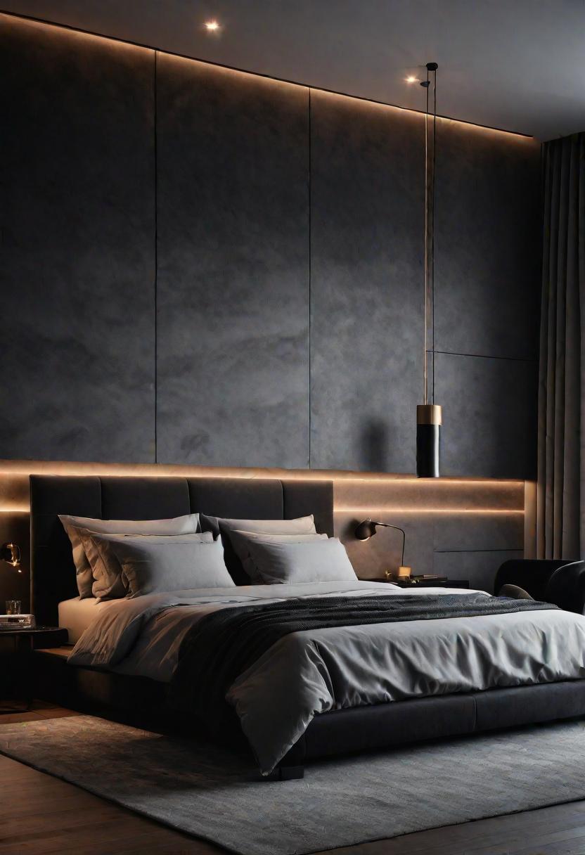 47 Stunning Grey Bedroom Ideas for An Elegant Bedroom Design 15 13. Modern Grey Bedroom Inspiration-0
