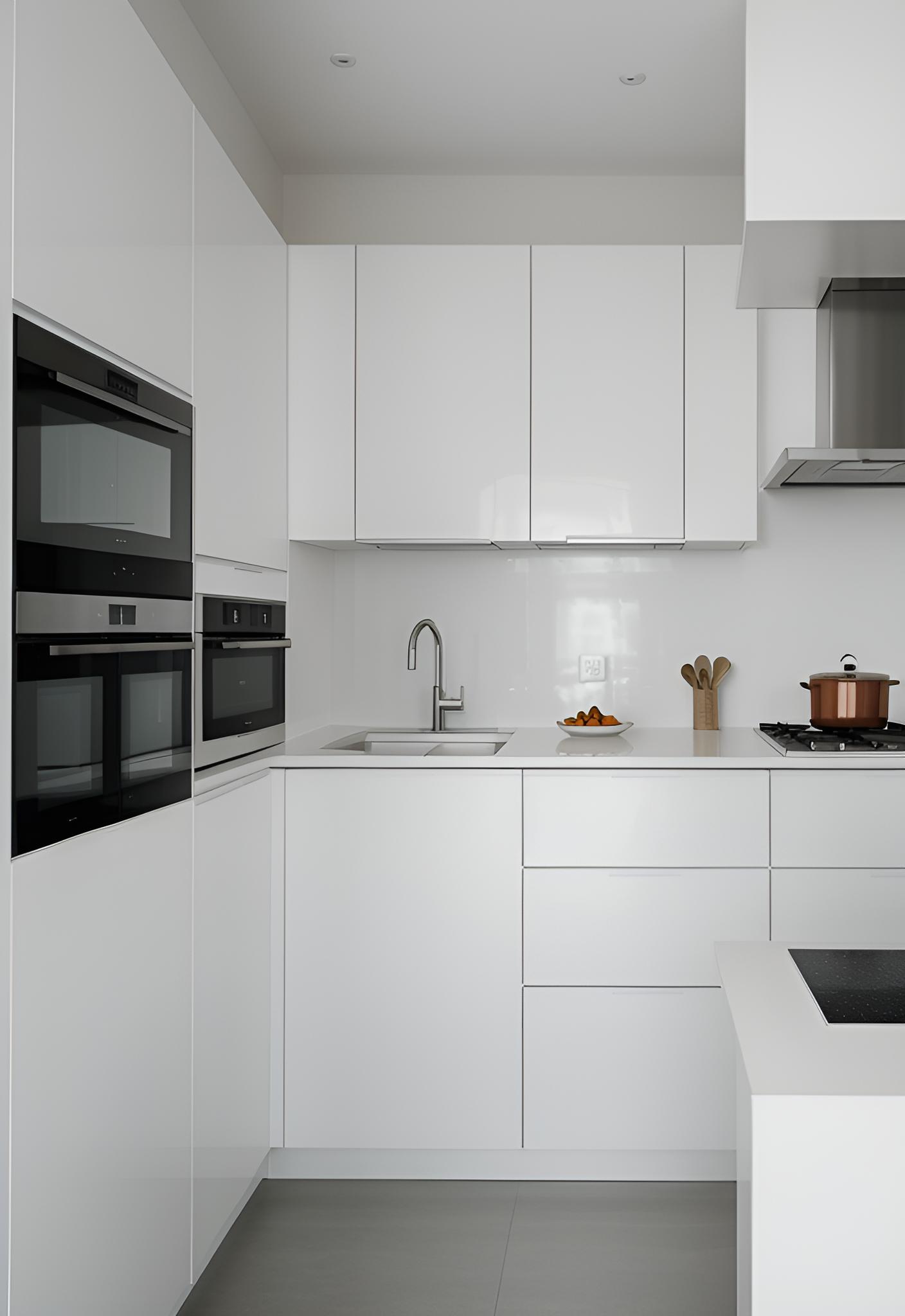 45 Timeless Kitchen Design Ideas for Everlasting Style 4 2. Modern Hidden Appliance Kitchen Ideas-0