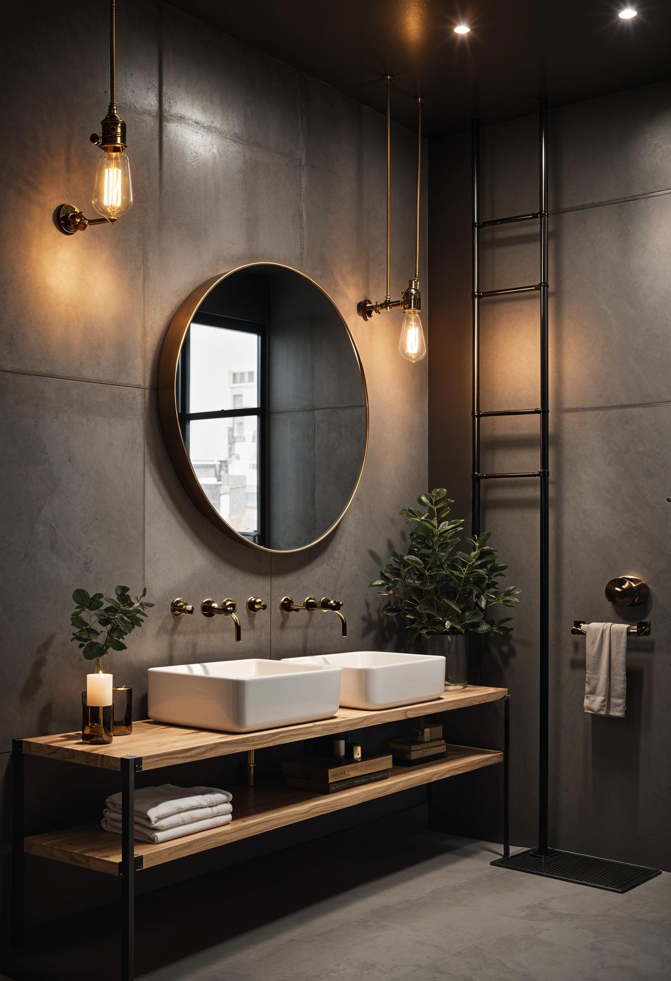 29 Breathtaking Bathroom Decor Ideas to Revamp Your Space 30 12. Modern Industrial Bathroom Design-1