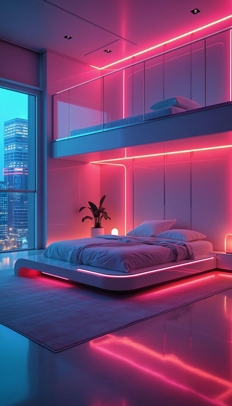 20 beautiful loft bedroom ideas for copying 13 4. Modern LED LOFT Space Inspiration-0