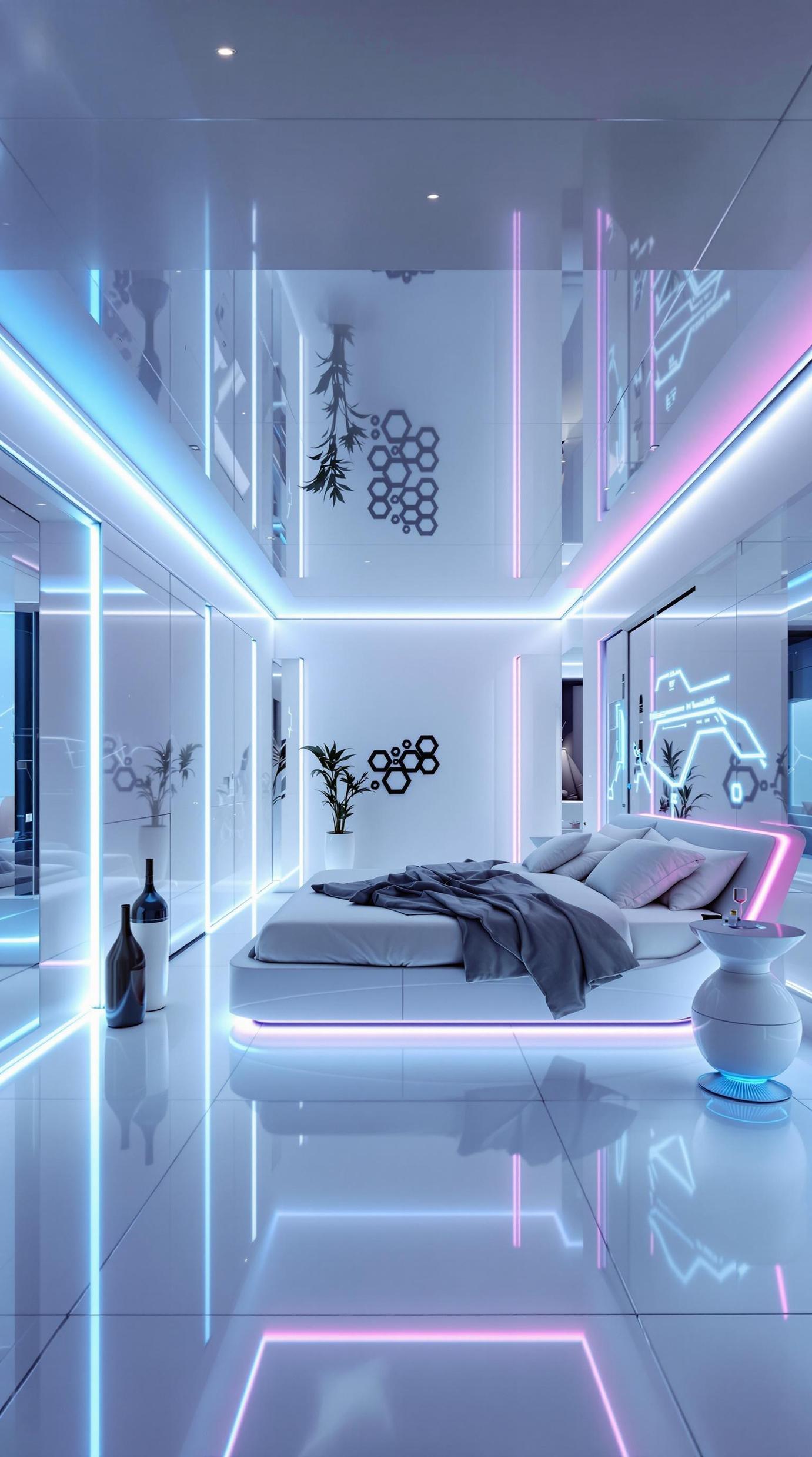 20 beautiful loft bedroom ideas for copying 14 4. Modern LED LOFT Space Inspiration-1