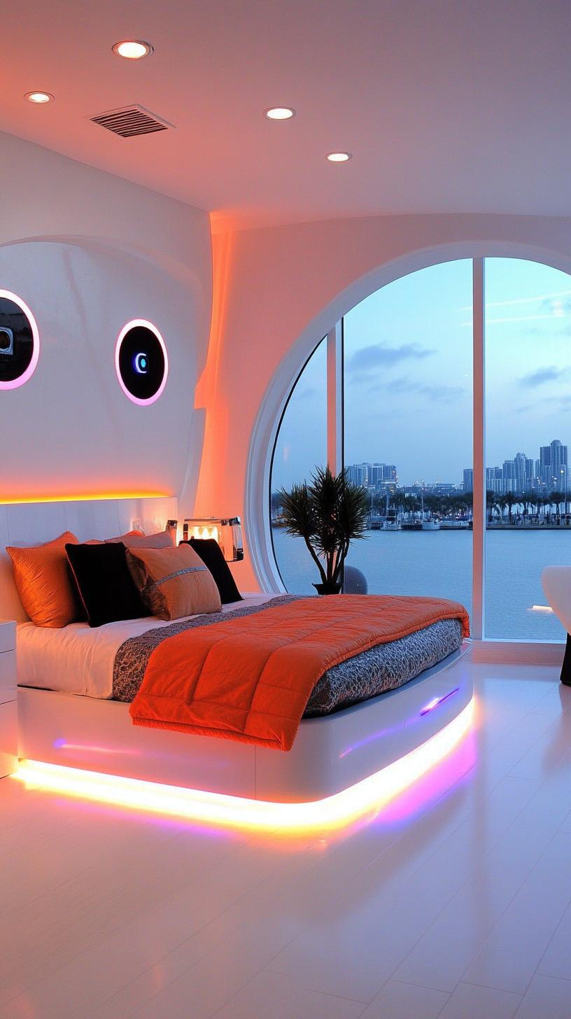 20 beautiful loft bedroom ideas for copying 15 4. Modern LED LOFT Space Inspiration-2