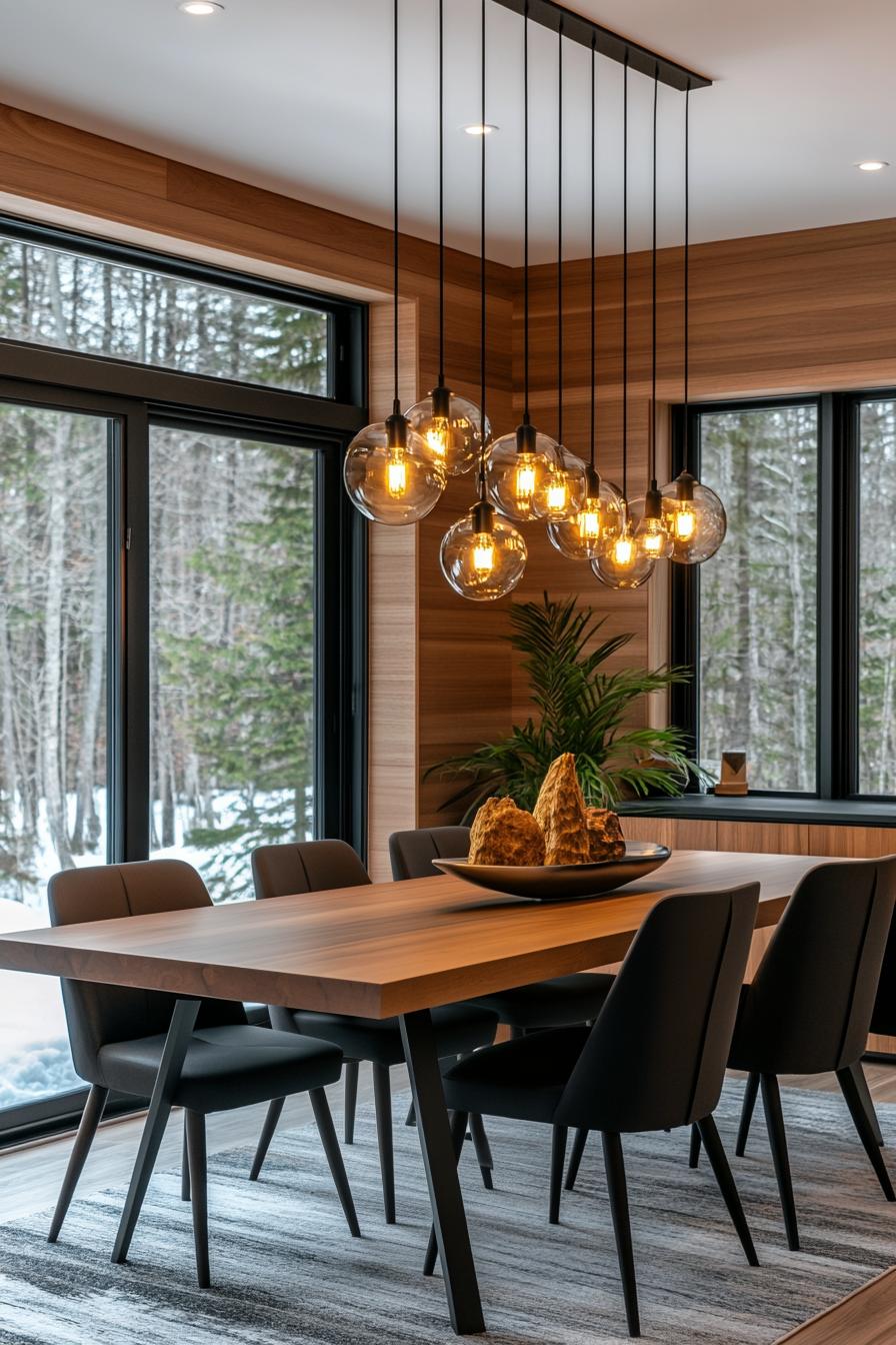 23 breathtaking modern dining tables from the middle of the century you will love 60 22. Modern lighting for the ambience of the Essens--1