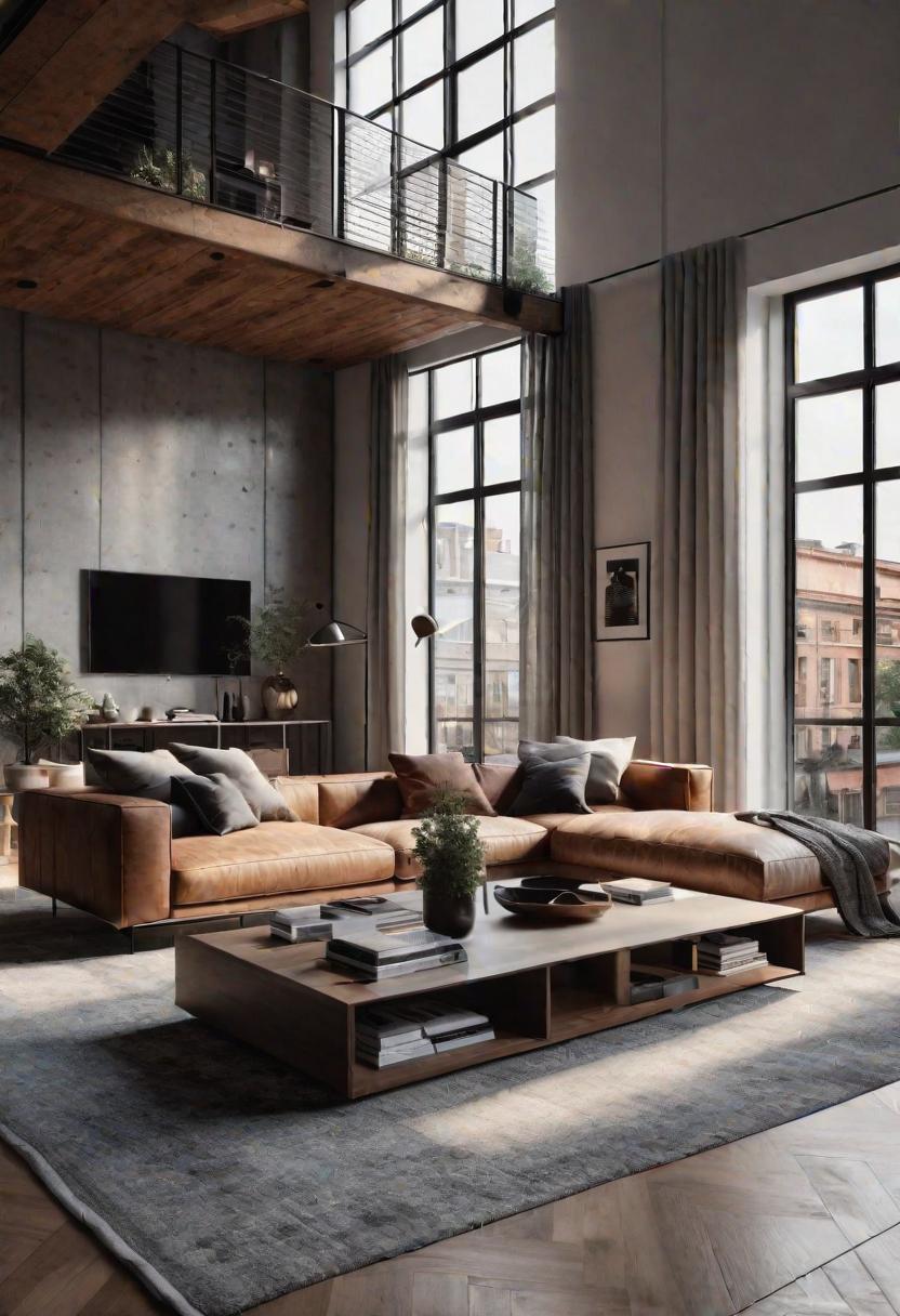49 Modern Living Room Ideas: Create a Contemporary Haven 27 21. Modern Loft Living Inspiration-0