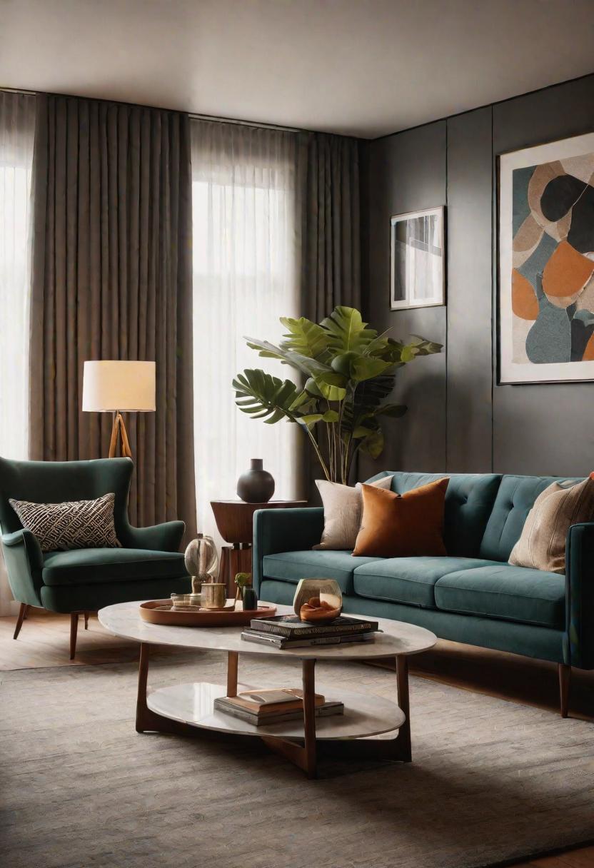 37 Cozy Contemporary Living Room Ideas: Modern Elegance 7 5. Modern + Mid-Century Fusion-0