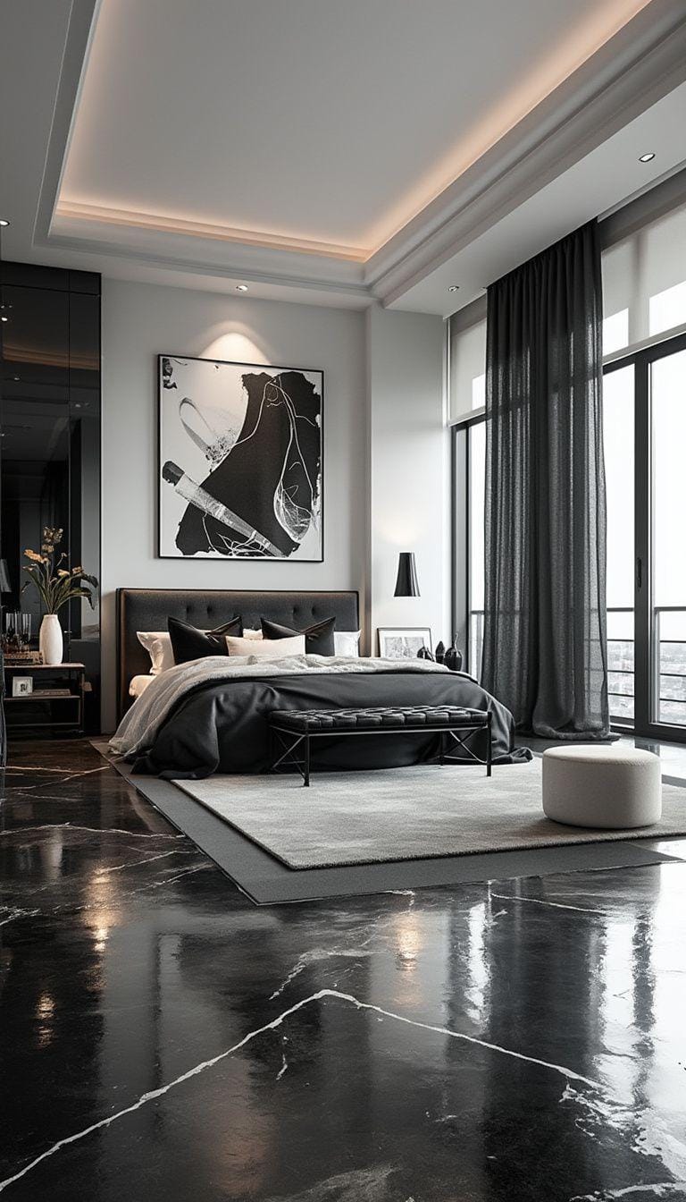 20 beautiful loft bedroom ideas for copying 43 13. Modern Monochromes Loft-Design-0