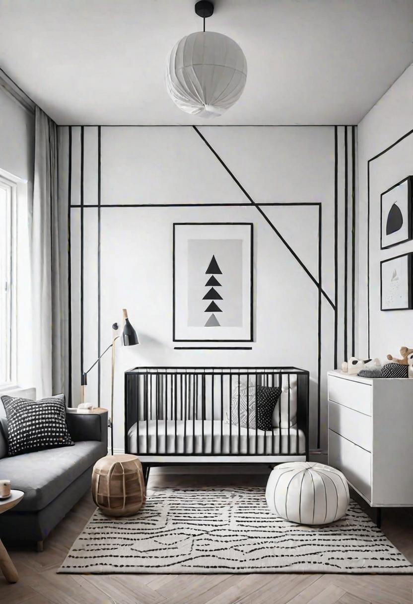 37 Sleek Minimalist Nursery Ideas: Modern, Serene Designs 6 3. Modern Monochrome Nursery Design-0
