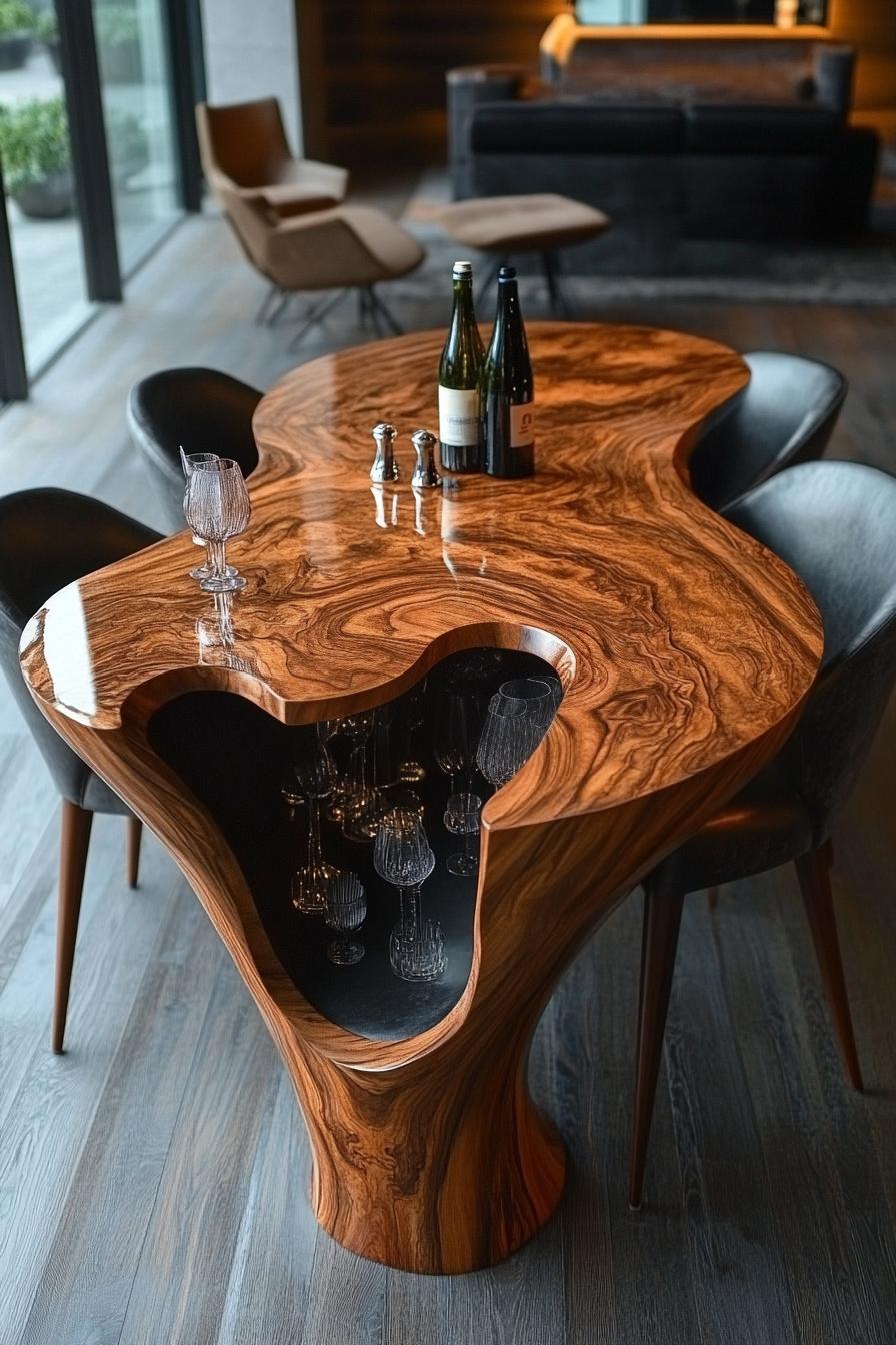 23 Breathtaking modern dining tables from the middle of the century, which you love 25 10. Modern organic tabletop designs-0