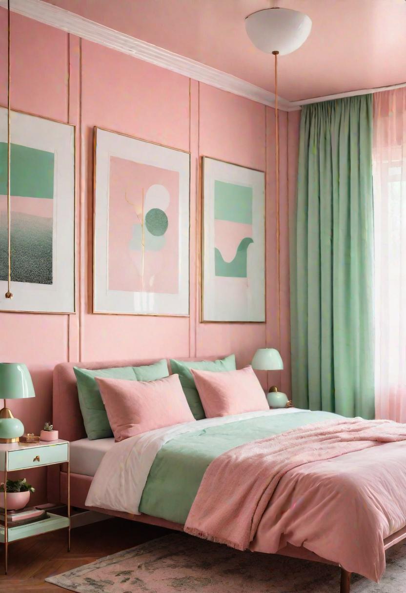63 Luxurious Pink Bedrooms to Warm Up Your Space 36 34. Modern Pastel Bedroom Décor-0