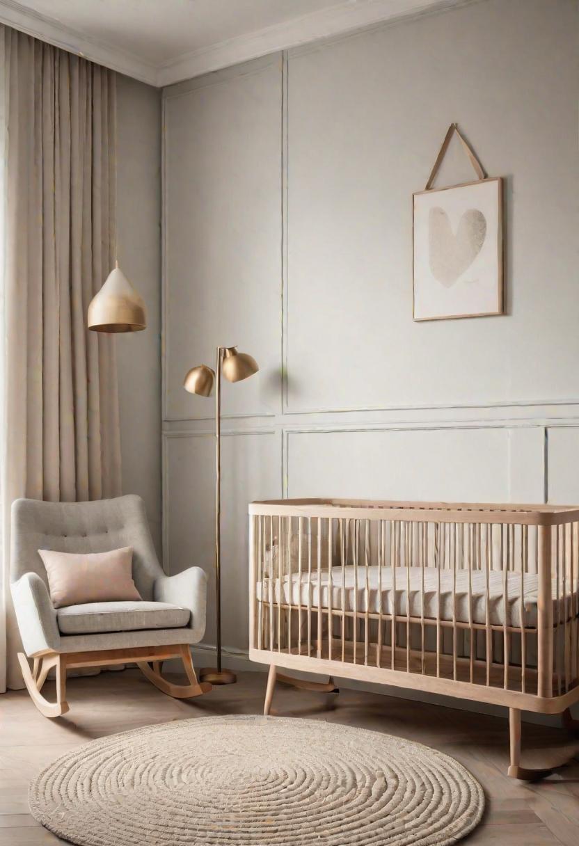 37 Sleek Minimalist Nursery Ideas: Modern, Serene Designs 17 14. Modern Retro Rocking Chair-0