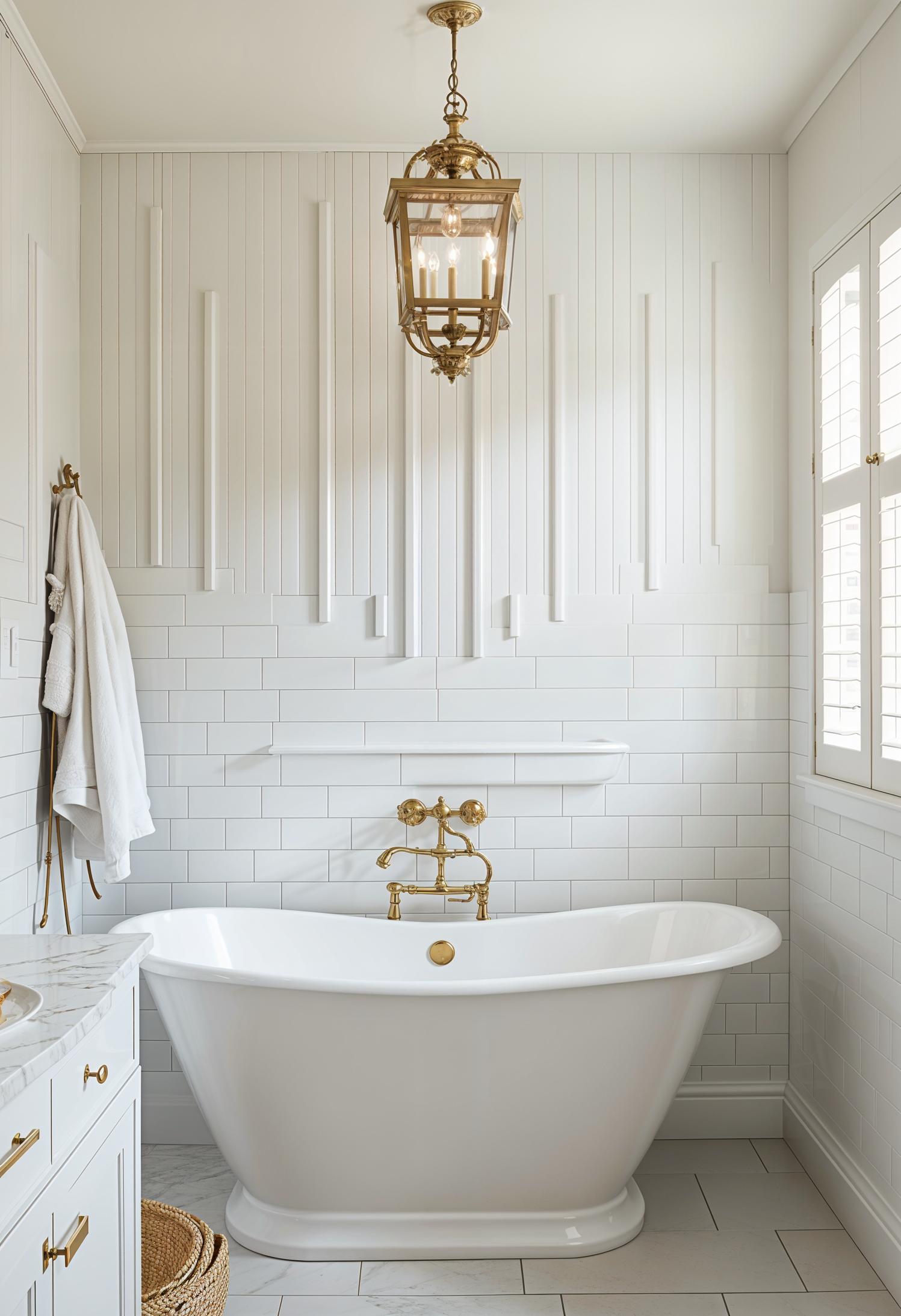 15 new bathroom design trends for 2024 and 2025 45 15. Modern vertical subway tile trend-1