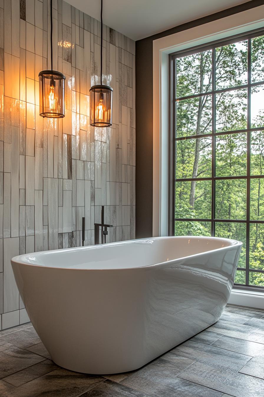 15 new bathroom design trends for 2024 and 2025 46 15. Modern vertical subway tile trend-2