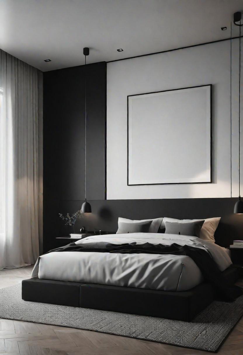 18 brave black bedroom ideas: hug elegance 19 14. Monochrome minimalism in Black-0