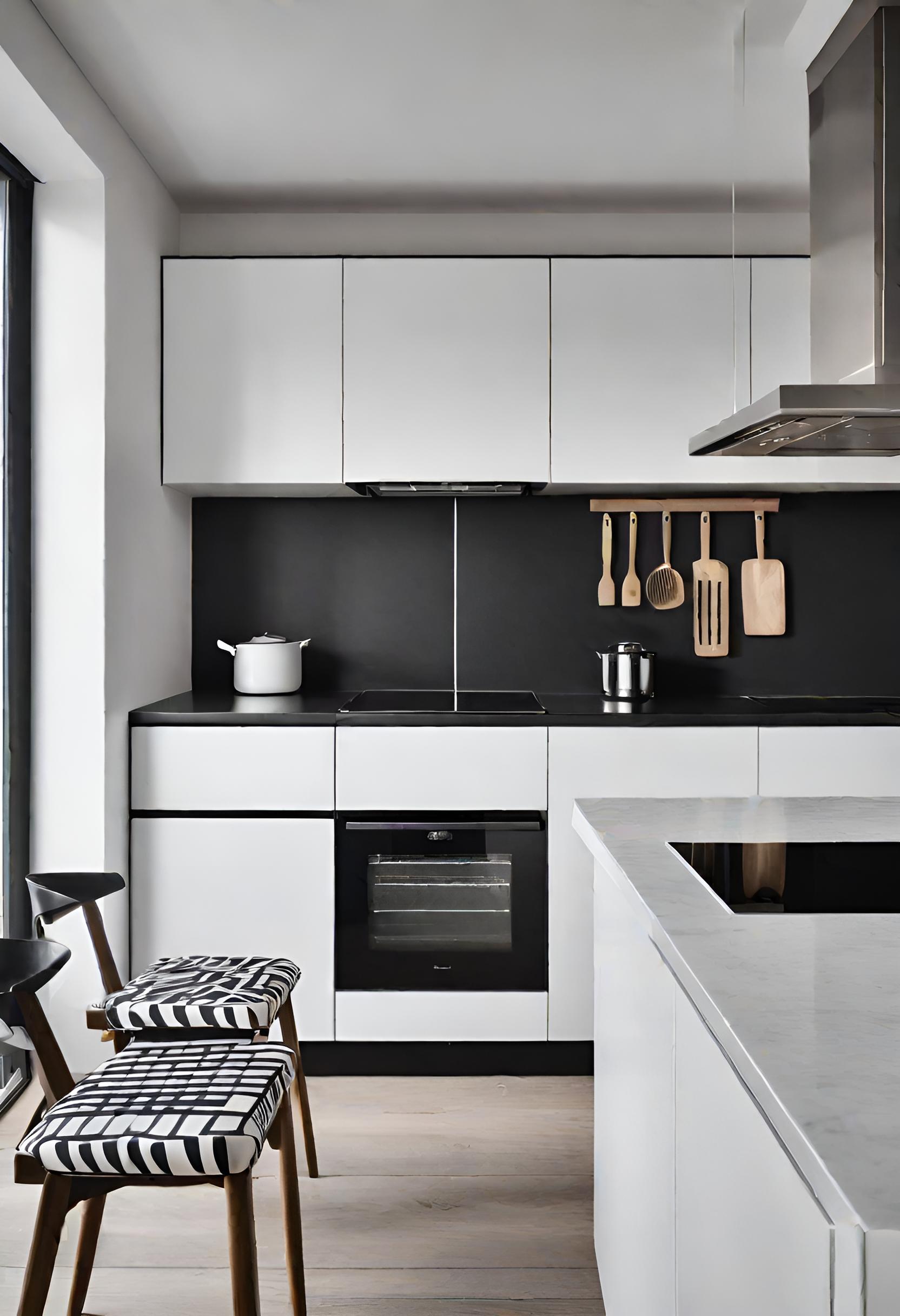 45 Timeless Kitchen Design Ideas for Everlasting Style 41 35. Monochrome Minimalist Kitchen Design-0