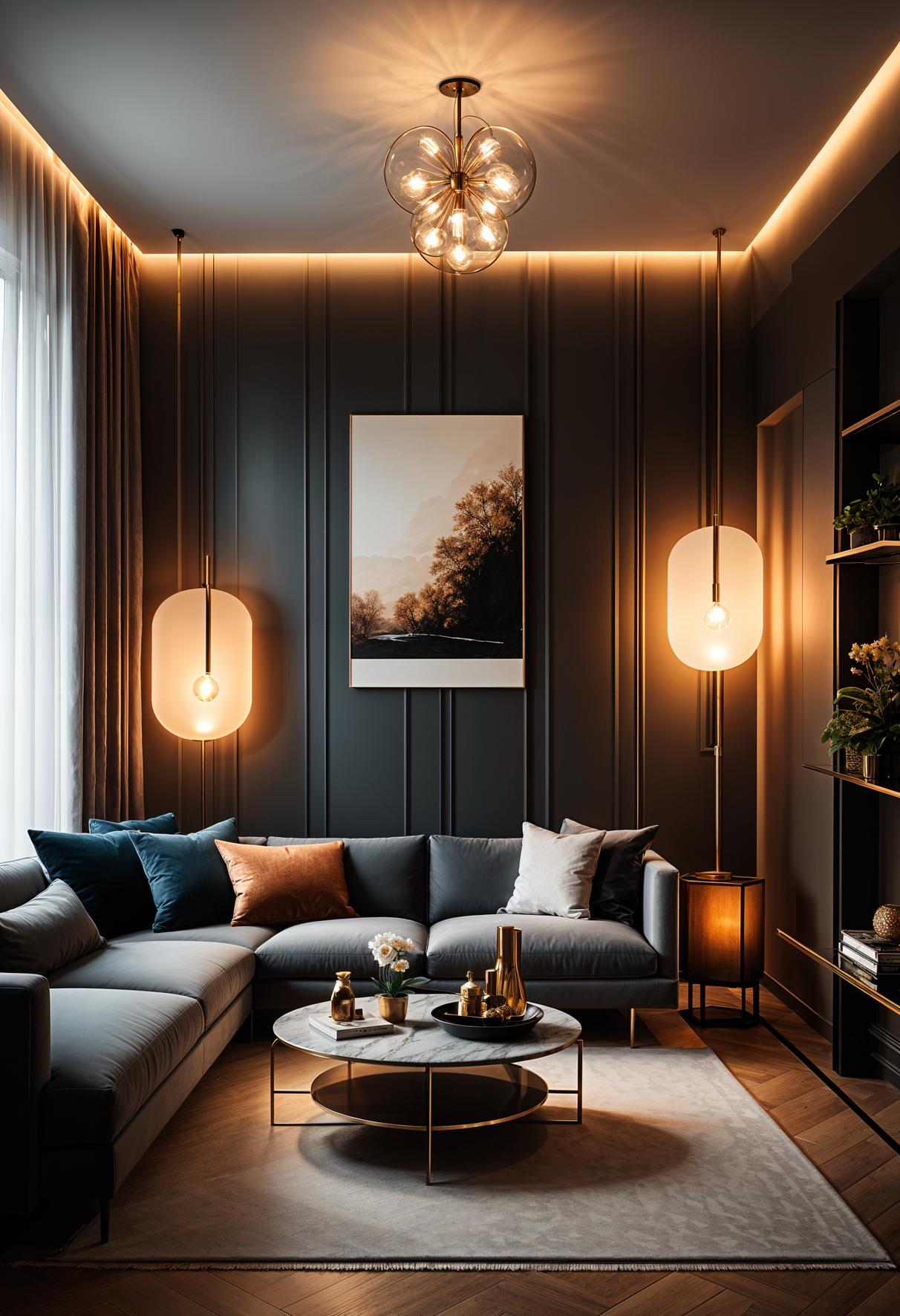 25 Genius Tiny Living Room Ideas 52 16. Camp setting accent lighting-2