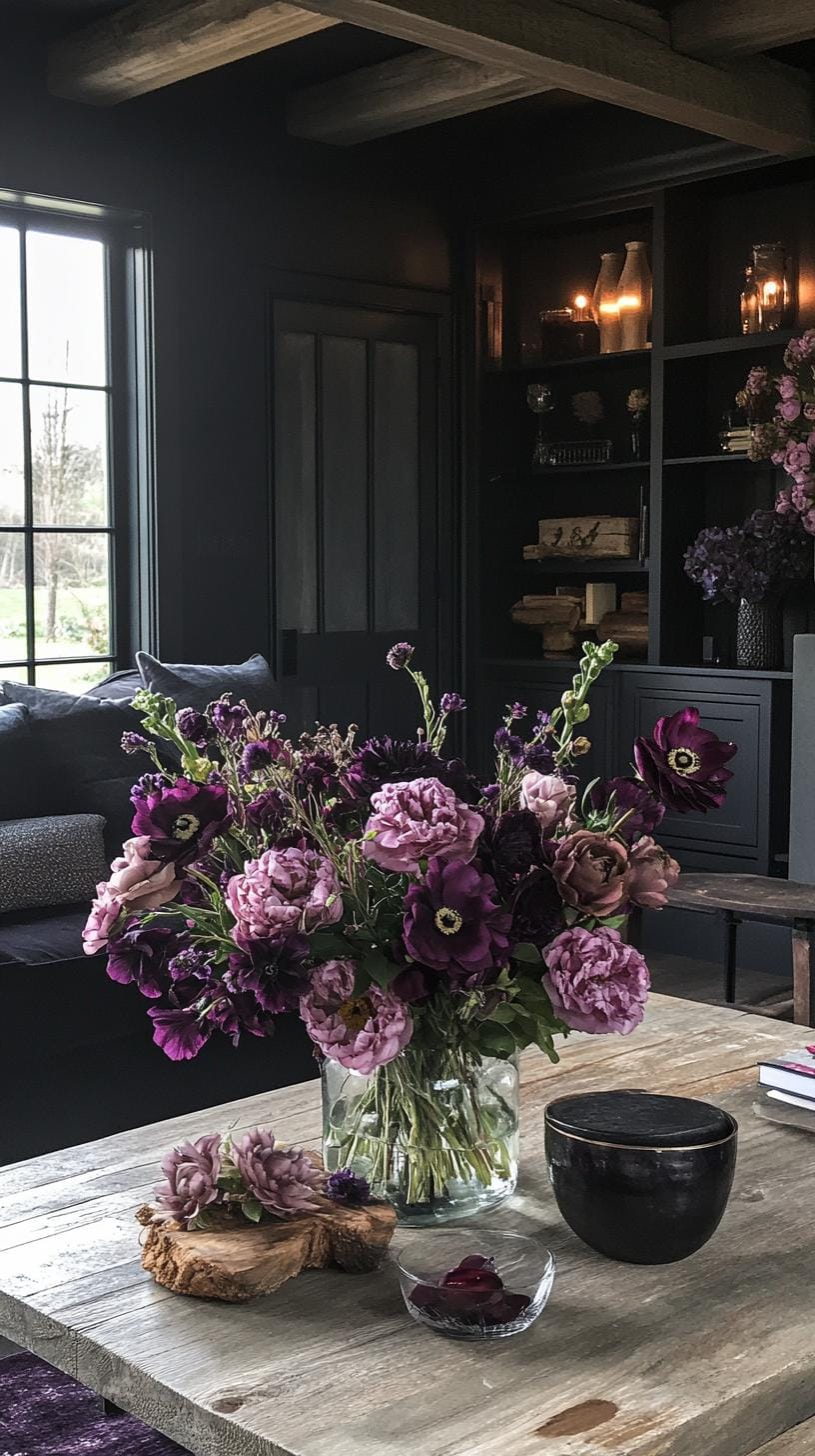 19 Cosy Moody farmhouse living room ideas, the wow 45 14. Moody Blumenbauernhaus Arrangement-2