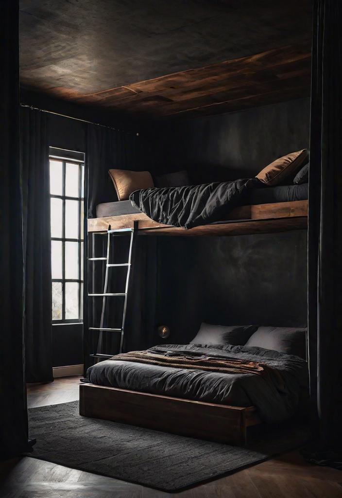 32 bezaubernde launische Schlafzimmerinspirationen 24 22. Moody Loft Schlafzimmer-0