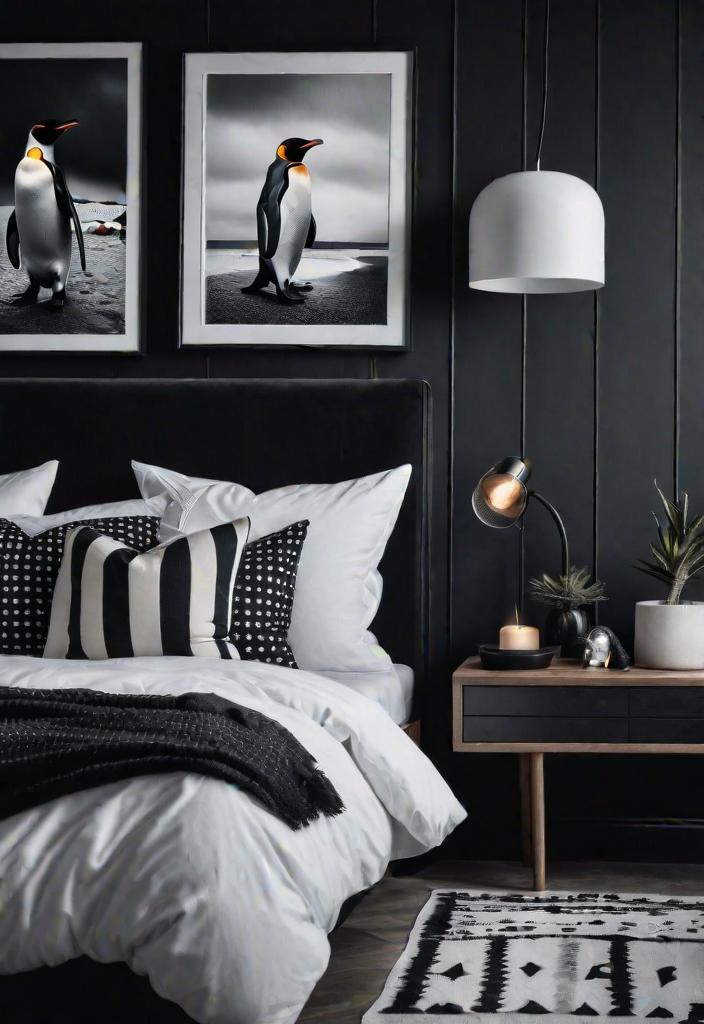32 bezaubernde launische Schlafzimmerinspirationen 32 30. Moody Penguin Schlafzimmer-0
