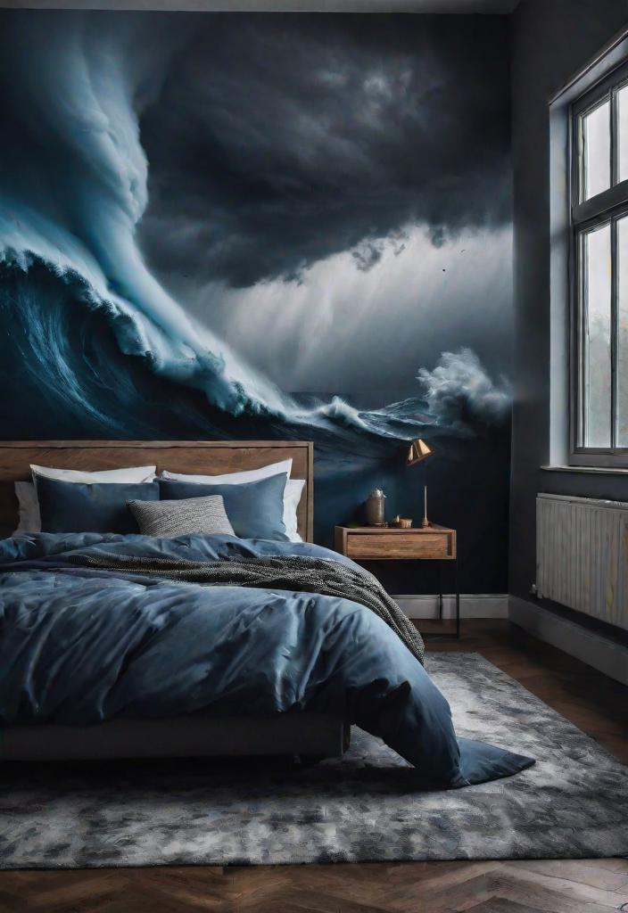 32 bezaubernde launische Schlafzimmerinspirationen 31 29. Moody Storm Chaser Schlafzimmer-0