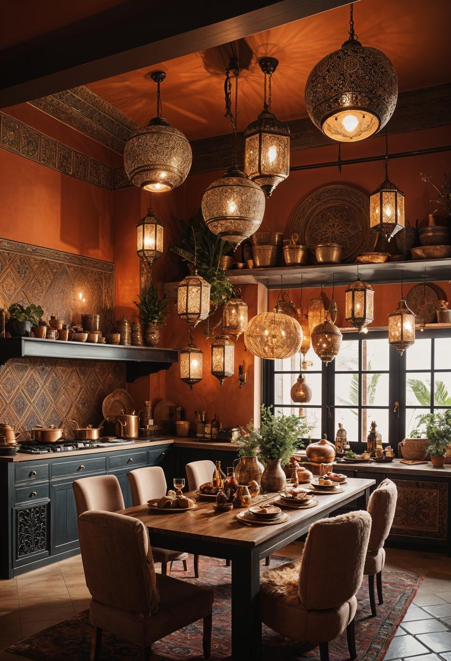 27 Stunning Boho Kitchen Designs That Will Inspire You 28 18. Moroccan Boho Kitchen Inspiration-0