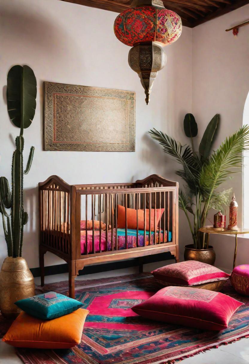 61 Dreamy Nursery Room Inspirations: From Cozy Corners to Whimsical Themes 56 35. Moroccan Majlis Marvels-0