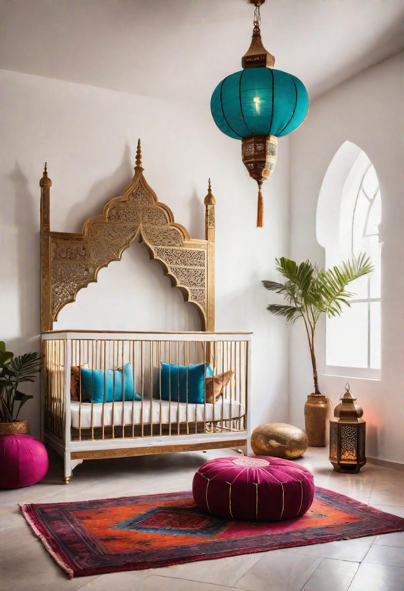 61 Dreamy Nursery Room Inspirations: From Cozy Corners to Whimsical Themes 57 35. Moroccan Majlis Marvels-1