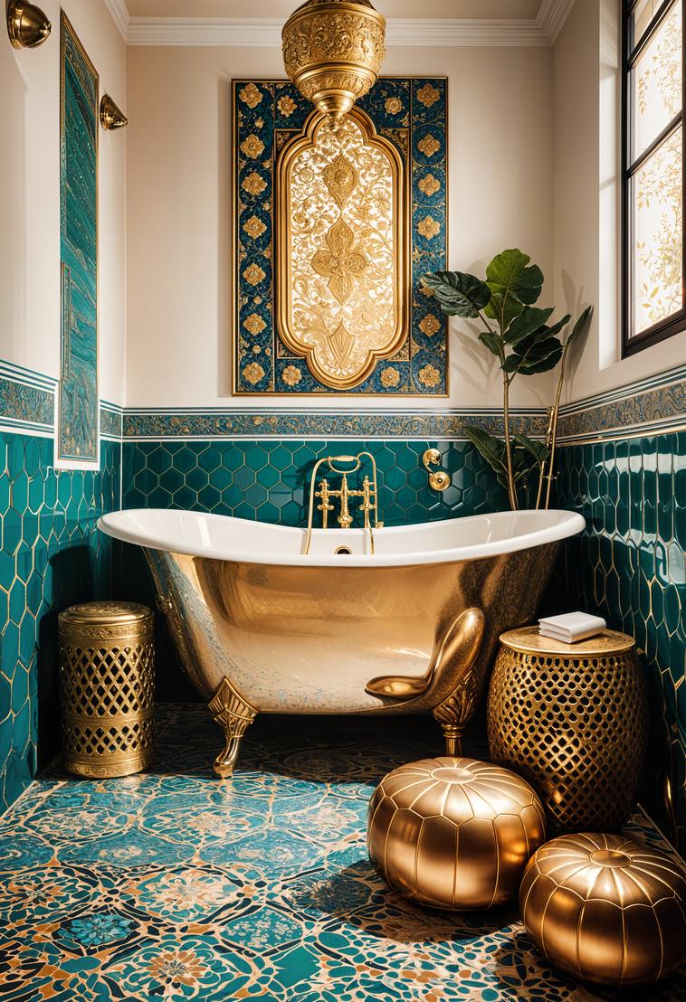 29 Breathtaking Bathroom Decor Ideas to Revamp Your Space 11 4. Moroccan Oasis Bathroom Inspiration-0