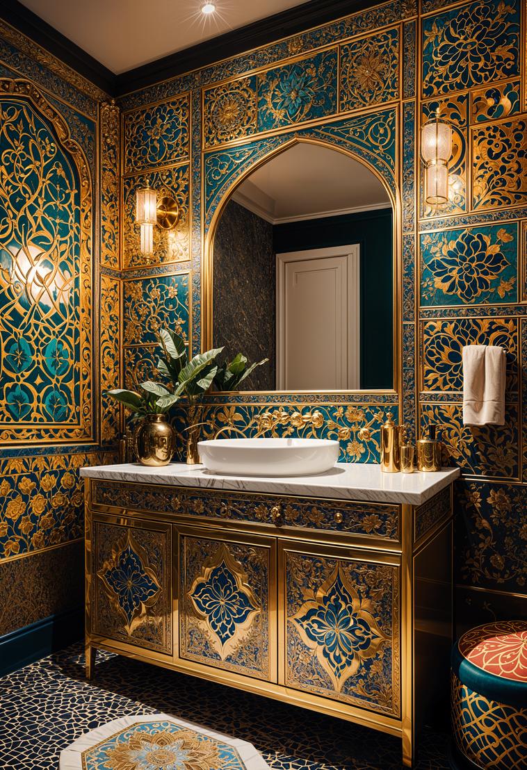 29 Breathtaking Bathroom Decor Ideas to Revamp Your Space 13 4. Moroccan Oasis Bathroom Inspiration-2