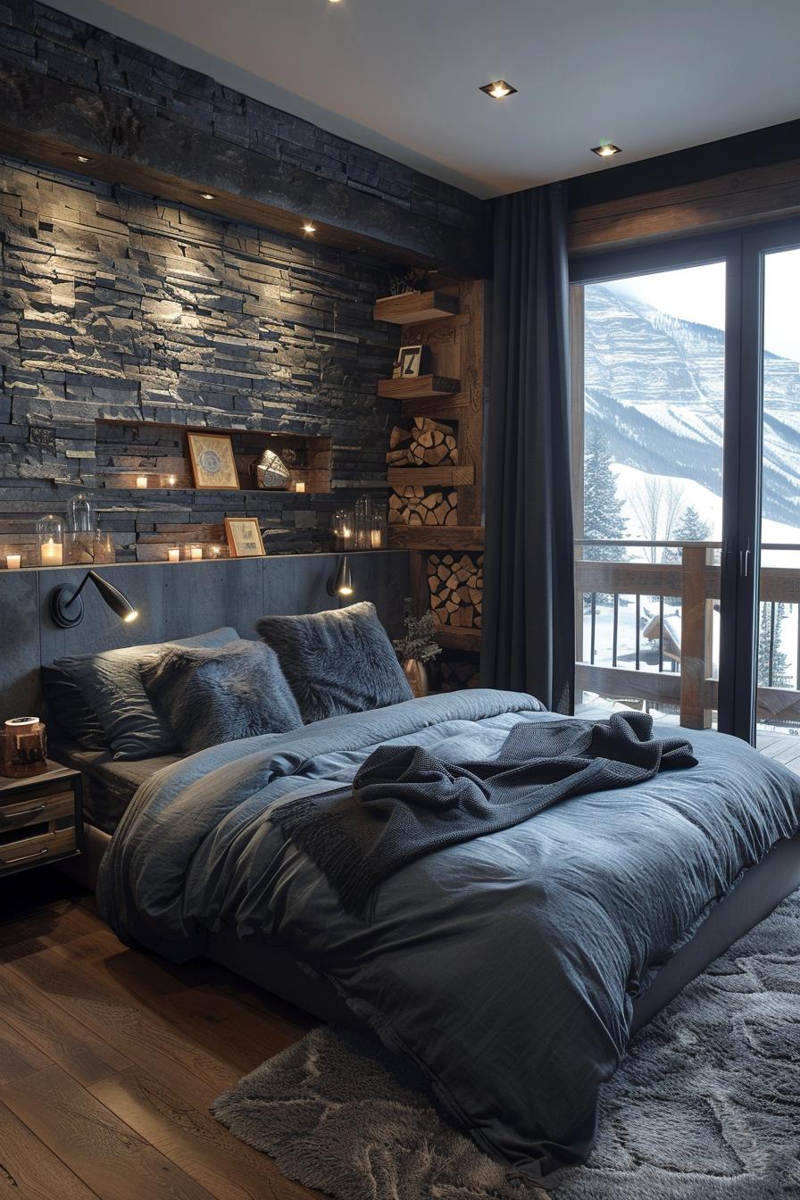 19 Best earthy modern bedroom ideas for a cozy retreat 13 4. Mountain Retreat Vibes-0
