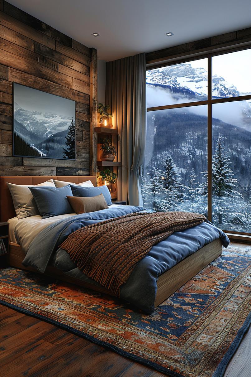 19 Best earthy modern bedroom ideas for a cozy retreat 15 4. Mountain Retreat Vibe-2