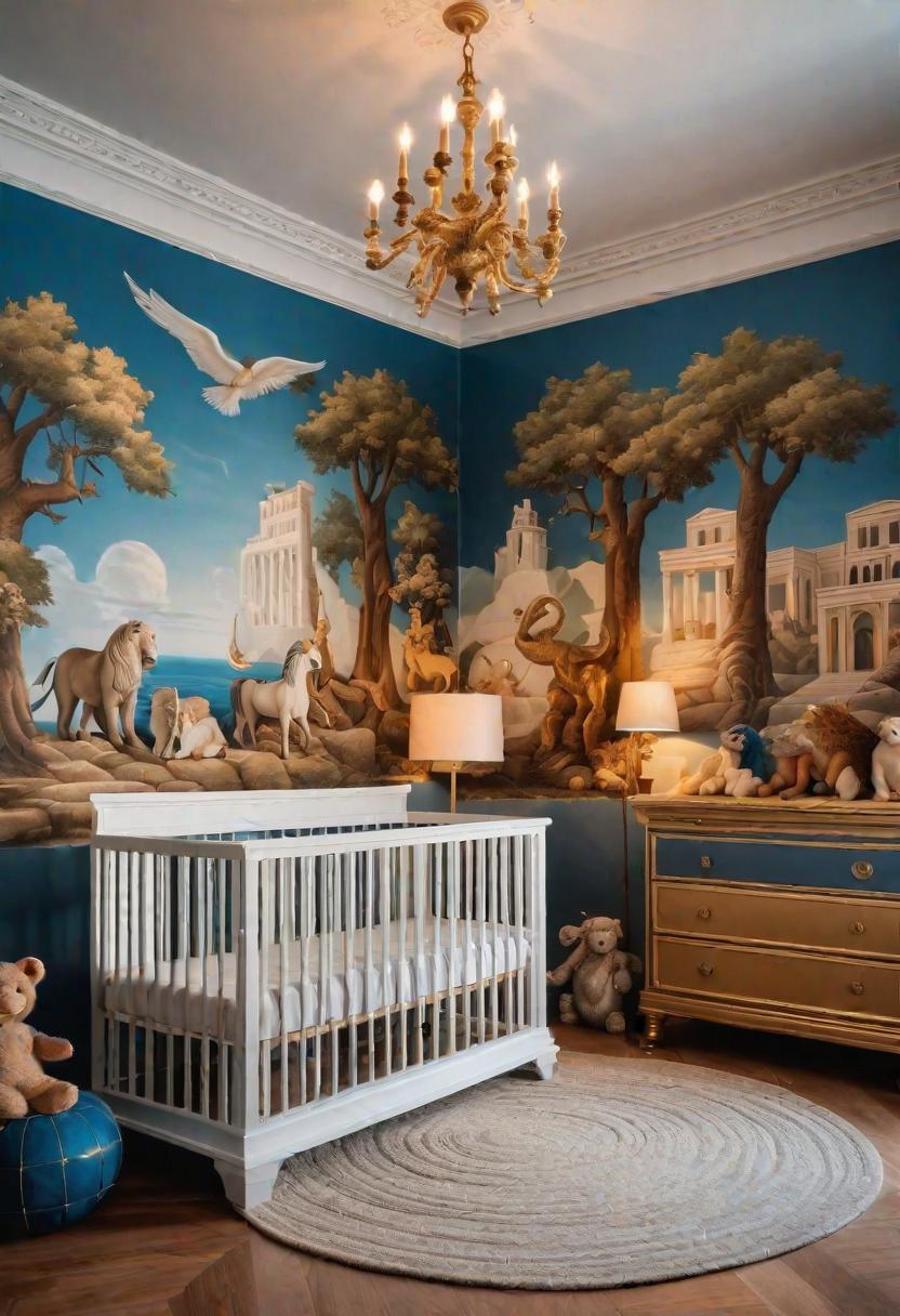 61 Dreamy Nursery Room Inspirations: From Cozy Corners to Whimsical Themes 63 41. Mythical Nursery Room Inspiration-0
