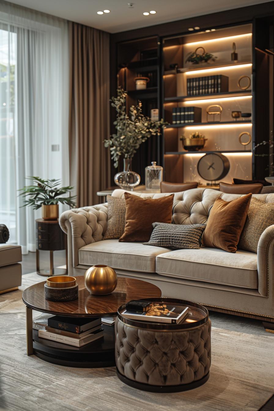 19 unique earthy living room ideas for a cozy makeover 41 13. Natural elegance in the living room-0