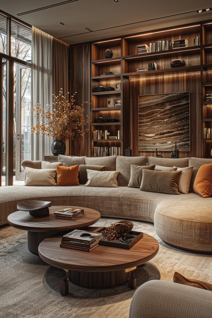19 unique earthy living room ideas for a cozy makeover 42 13. Natural elegance in the living room-1