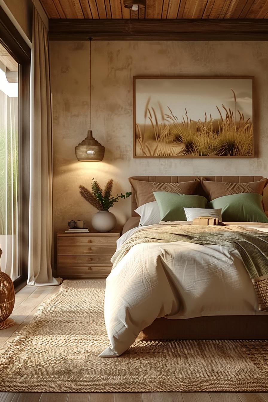 19 Best earthy modern bedroom ideas for a cozy retreat 56 16. Natural prairie bedroom decor-1