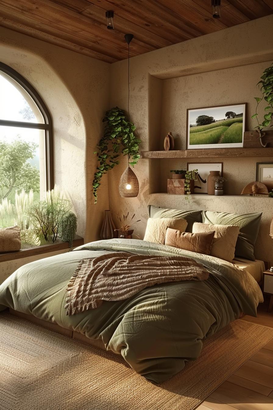 19 Best earthy modern bedroom ideas for a cozy retreat 57 16. Natural prairie bedroom decor-2