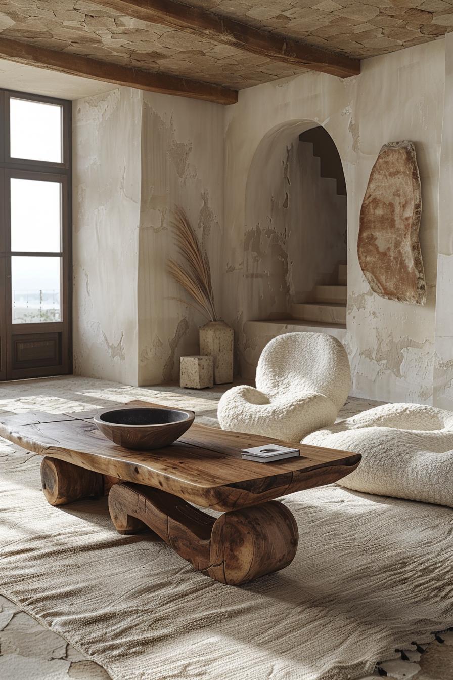 19 unique earthy living room ideas for a cozy makeover 4 1. Natural wood & linenleben-1