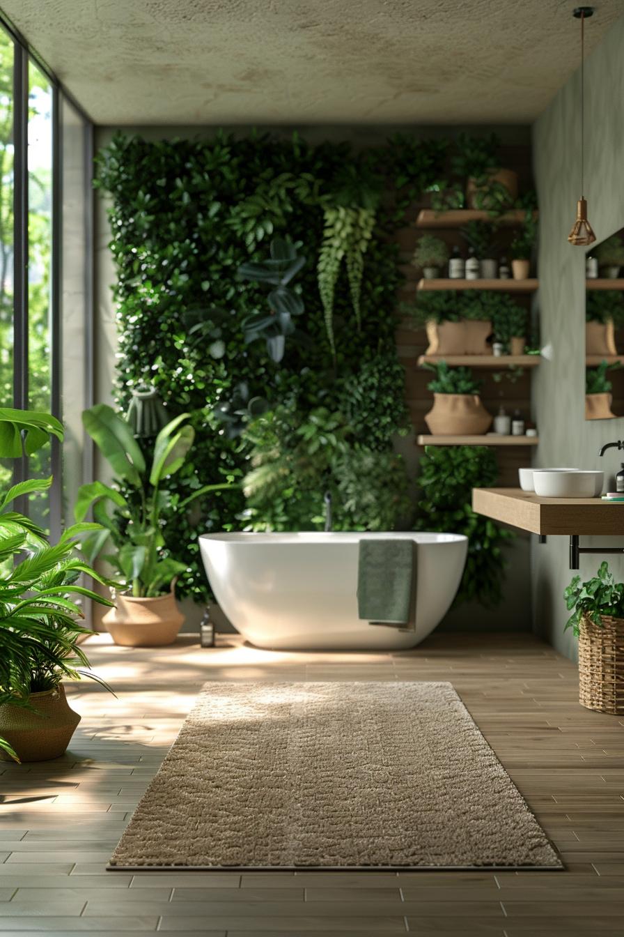 19 breathtaking modern bathroom designs for your home 6 3. Nature-inspired bathroom design ideas-0