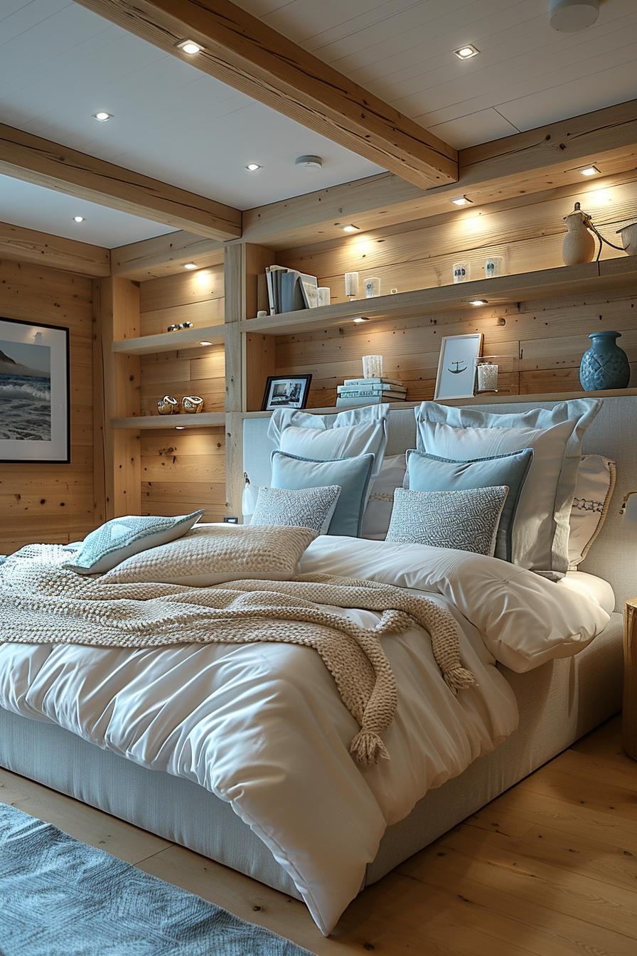 21 modern ideas for the coastal bedroom for a relaxing retreat 22 9. Nature-inspired coastal bedroom Art-0